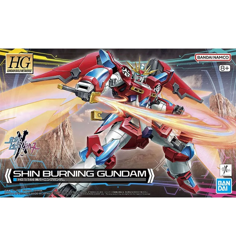 

Bandai Original HG 1/144 SHIN BURNING GUNDAM HG Anime Action Figure Robot Periphery Collectible Assembly Toys Gift Children