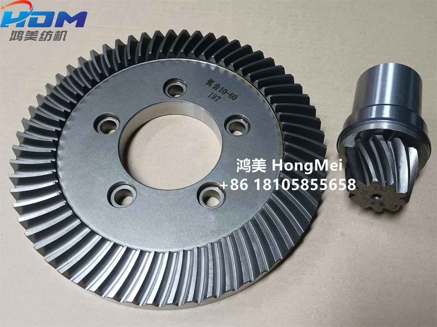 JTJ Air Jet Loom Spare Parts TSU ZAX 9100 60:10 T Positive Camshaft Gear Bevel Gear  for Textile Machinery