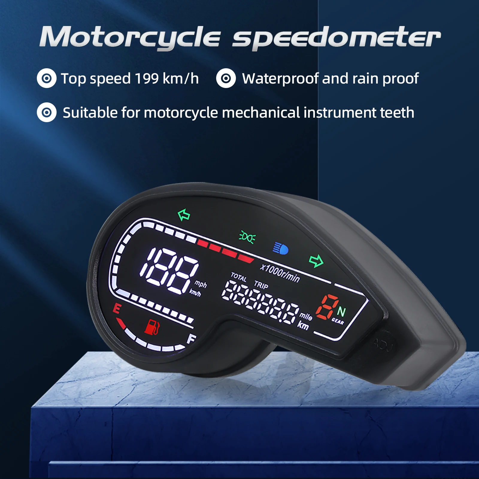 

NEW Motorcycle Odometer Speedometer Tachometer Digital LED Dashboard for Honda NXR150 NXR125 Bros 2003-2014 CRV Brazil Colombia