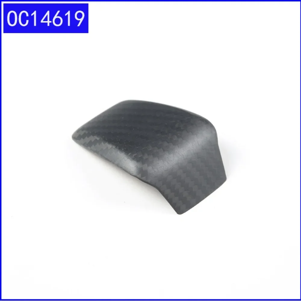 Car Steering Wheel V-shaped Base Decorative Panel Cover For Alfa Romeo Tonale 2020-2021 carbon fiber Car Accessories