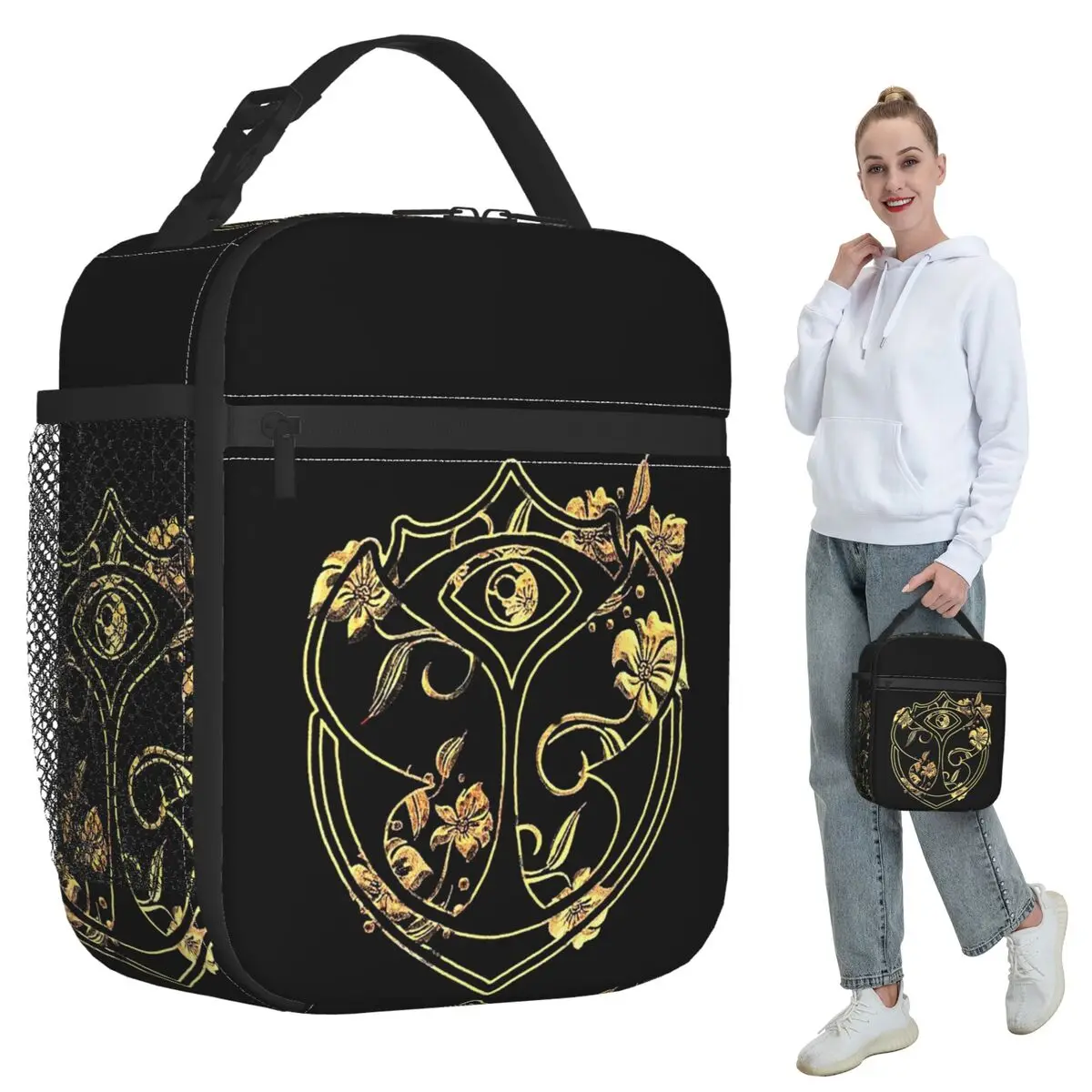 

Tomorrowland Belgian Electronic Dance Music Festival Insulated Lunch Bag Cooler Thermal Food Box Tote Lunch Boxes Container