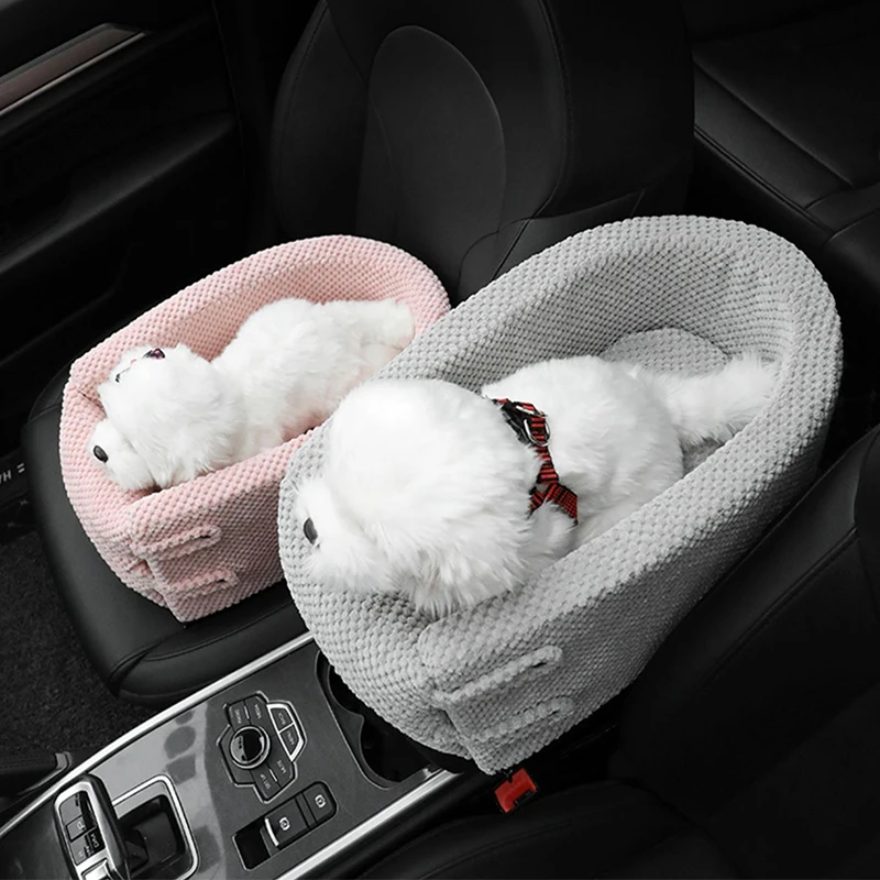 Portable Pet Dog Car Seat Central Control Nonslip Dog Carriers Safe 애완견 카시트 Booster Kennel Bed for Small Cat Dog Travel