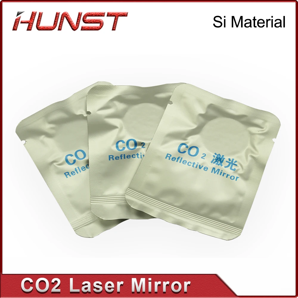 HUNST Co2 Laser Si Reflective Mirrors for Laser Engraver Gold-Plated Silicon Reflector Lenses Dia. 20 25 30mm