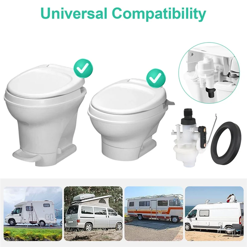 For Thetford Aqua Magic V Toilet Water Valve Module Assembly 31705 For RV-AA26
