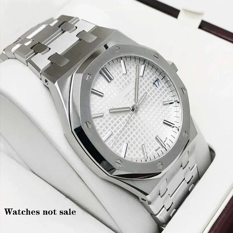 غرامة الصلب سوار ل AP 15400 26331 15500 أوديمارس بيجيه رويال أوك حزام الرجال الفضة الفولاذ المقاوم للصدأ حزام الساعات 26 مللي متر 28 مللي متر