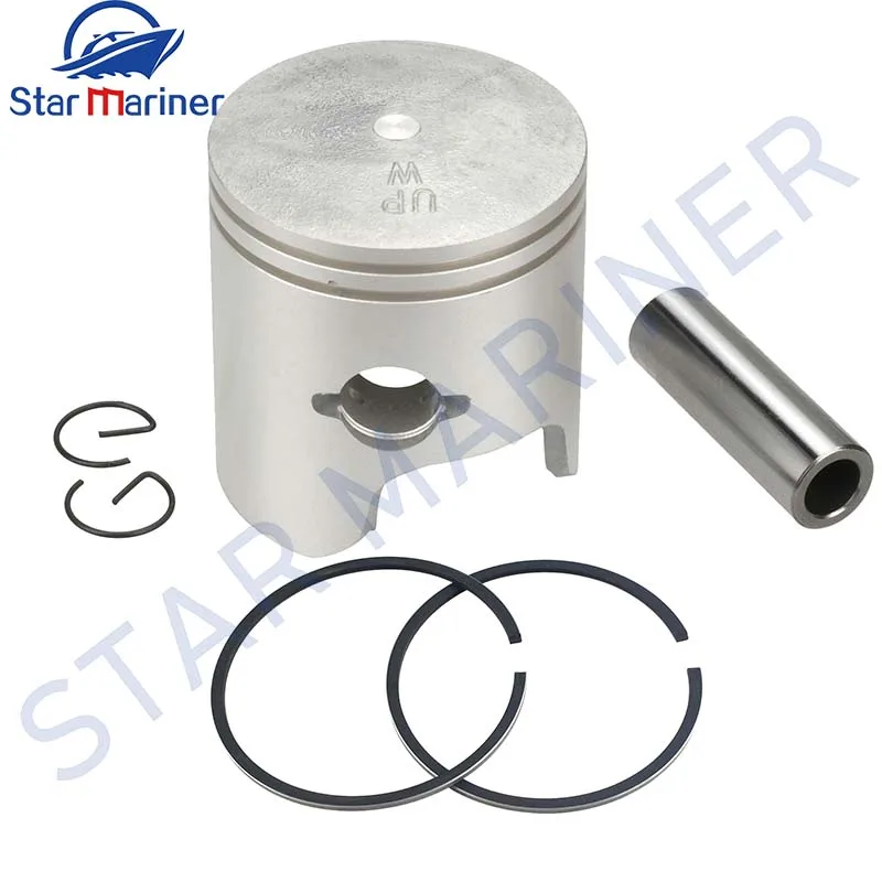 

6H4-11635 Piston Set (+0.25MM O/S) For Yamaha Outboard 2 Stroke 25HP 40HP 50HP 6H4-11635-01 6H4-11635-01-00 boat engine parts