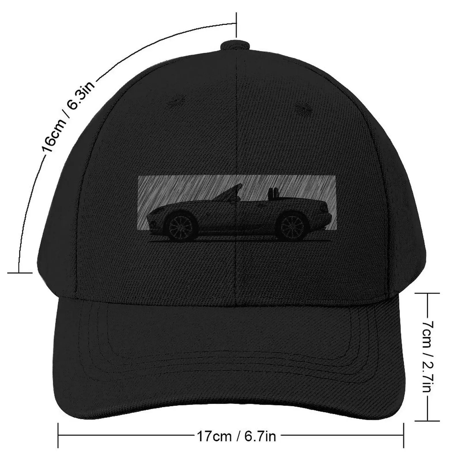 My drawing of the Japanese roadster car NC 2.0 Baseball Cap sun hat tea Hat Designer Hat Women's Hats Men's