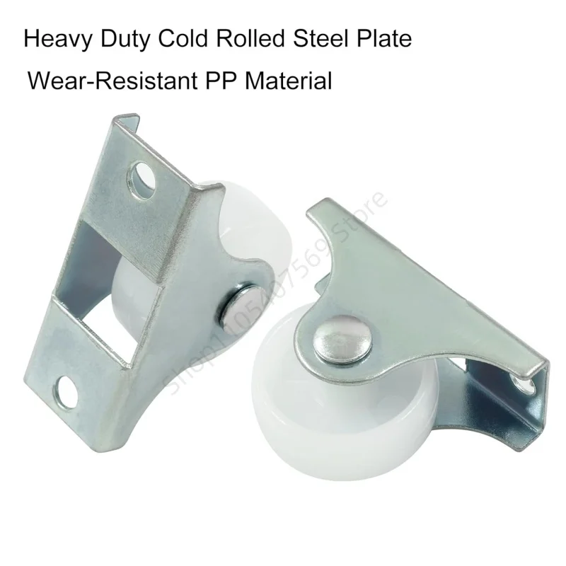 4/8/12Pcs Universal White Directional Furniture Wheel Pulley Silent Strong Plastic Caster Multifunctional Table Chair Wheel