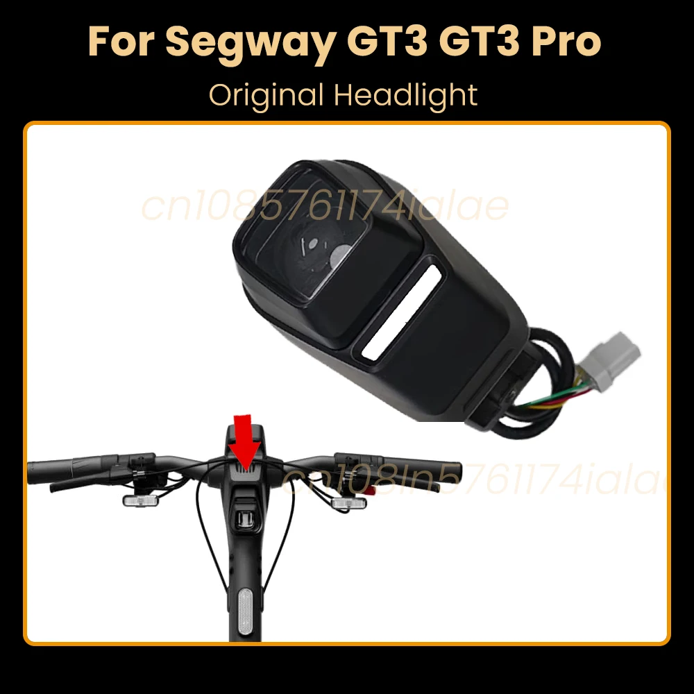 

Original Headlight for Segway GT3 Pro Electric Scooter KickScooter High and Low Beam Integrated Front Light LED Lamp Parts