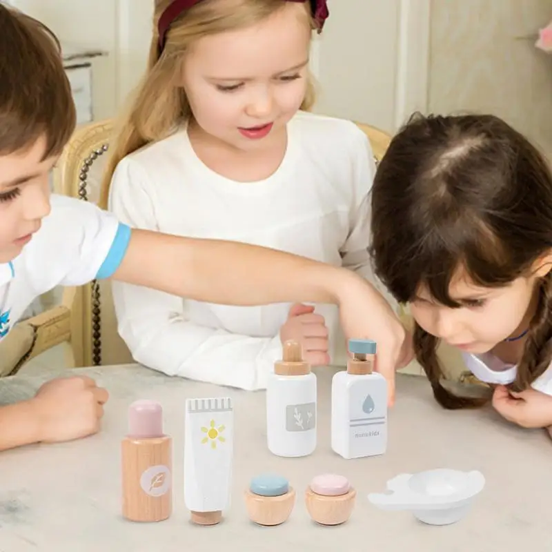 Meisjes Fantasiespel Kid Make-up Mooie make-upset Kappers Simulatie Houten speelgoed voor meisjes Kinderdressing Cosmetisch