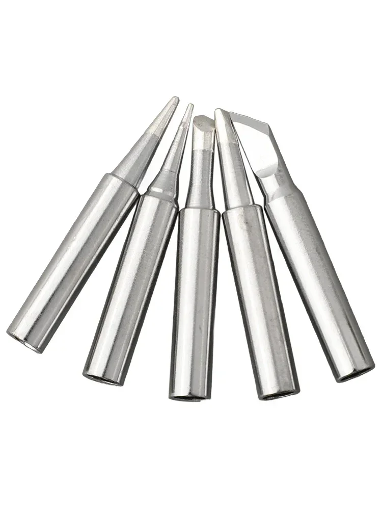 High Quality Brand New Soldering Iron Tip Welding Head 5pcs I+B+K+3C+2.4D Lead-free Silver 936 Soldering Iron Tip