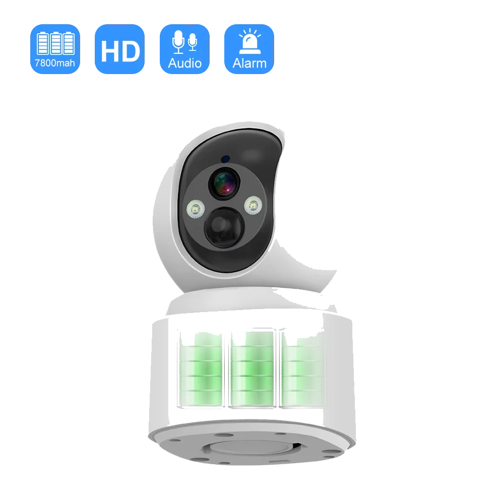 V380 Sim Cameras Built In Battery WiFi PIR Human Detection Color Night Vision Indoor Security IP Camera V380 Wireless 4G Camera