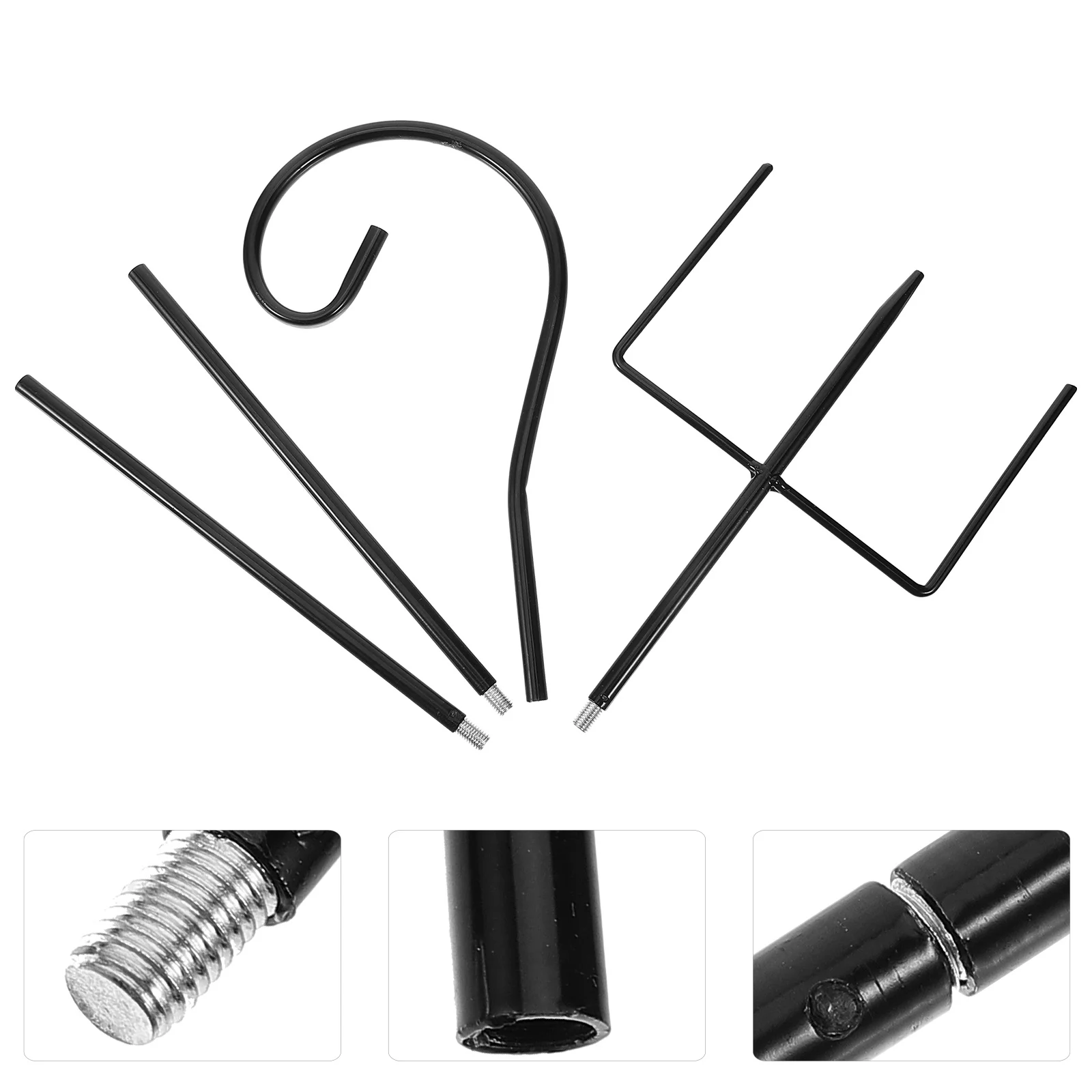 

Outdoor Garden Shepherd Hook Heavy Duty Iron Plant Hanger Detachable Hook for Hanging Baskets Bird Feeders Solar Lanterns