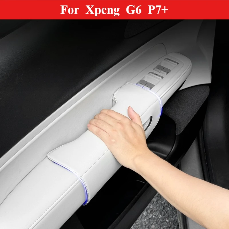 Für Xpeng G6 P7 + xiaopeng Auto Türgriff Abdeckung Leder All Inclusive Türgriff Anti schmutzig Schutz Pad Innen zubehör