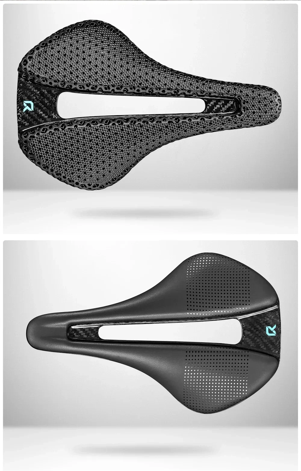 RYET Vollcarbon 3D-Gedruckter Fahrradsattel Breit 120g 155/152mm 7*9 Fahrradsitz EVA Sattel Triathlon Rennrad MTB Radsitz – Detail 19