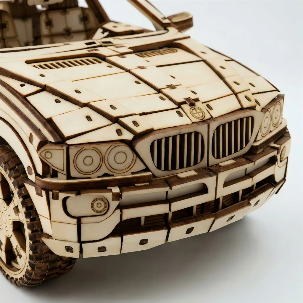 ปริศนา 3 มิติ สำหรับผู้ใหญ่ รถ SUV บล็อกตัวต่อจิ๋ว ของเล่นเสริมพัฒนาการ ตกแต่งบ้าน เกมไม้สำหรับเด็ก ของเล่นเซอร์ไพรส์สำหรับเด็ก