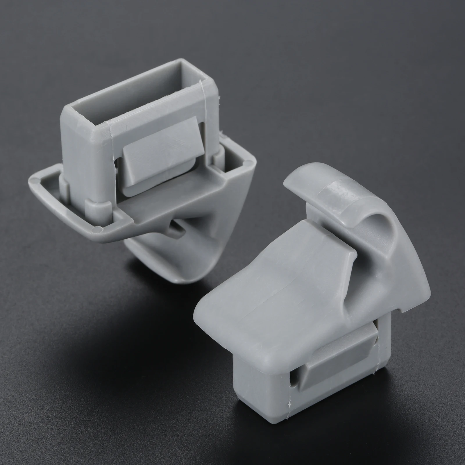 2Pcs Left Right Car Sun Visor Hook Clip Bracket Hanger MR654343 Fit For Mitsubishi ASX 2012-2014 2015 2016 Lancer EVO 10 Plastic