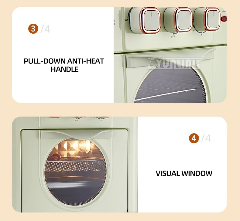 Fritadeiras de ar 18L domésticas de grande capacidade Forno de cozimento Fritadeira de ar Máquina multifuncional Fornos elétricos