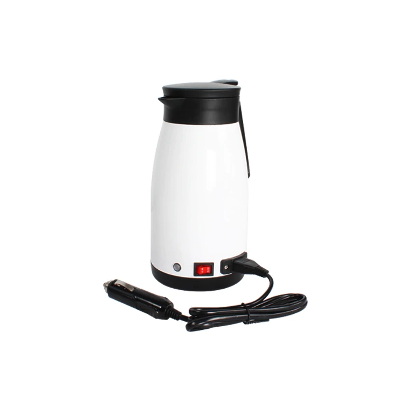 12-24V 680ML Travel Car Truck RV Kettle Stainless Steel Car Electric Heating Kettle For Hot Water Tea Coffee Making