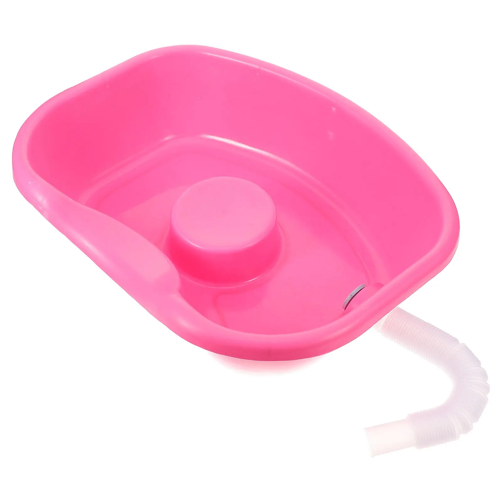 Large Bedside Hair Washing Basin Portable Shampoo Bowl Comfortable Neck Position for Elderly Pregnant Disabled Bedridden Use