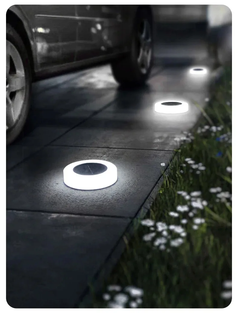 Modern Outdoor Solar Lights IP65 ABS Plastic Waterproof Shell for Garden Balcony Lawn Courtyard Landscape and Ambiance Lighting