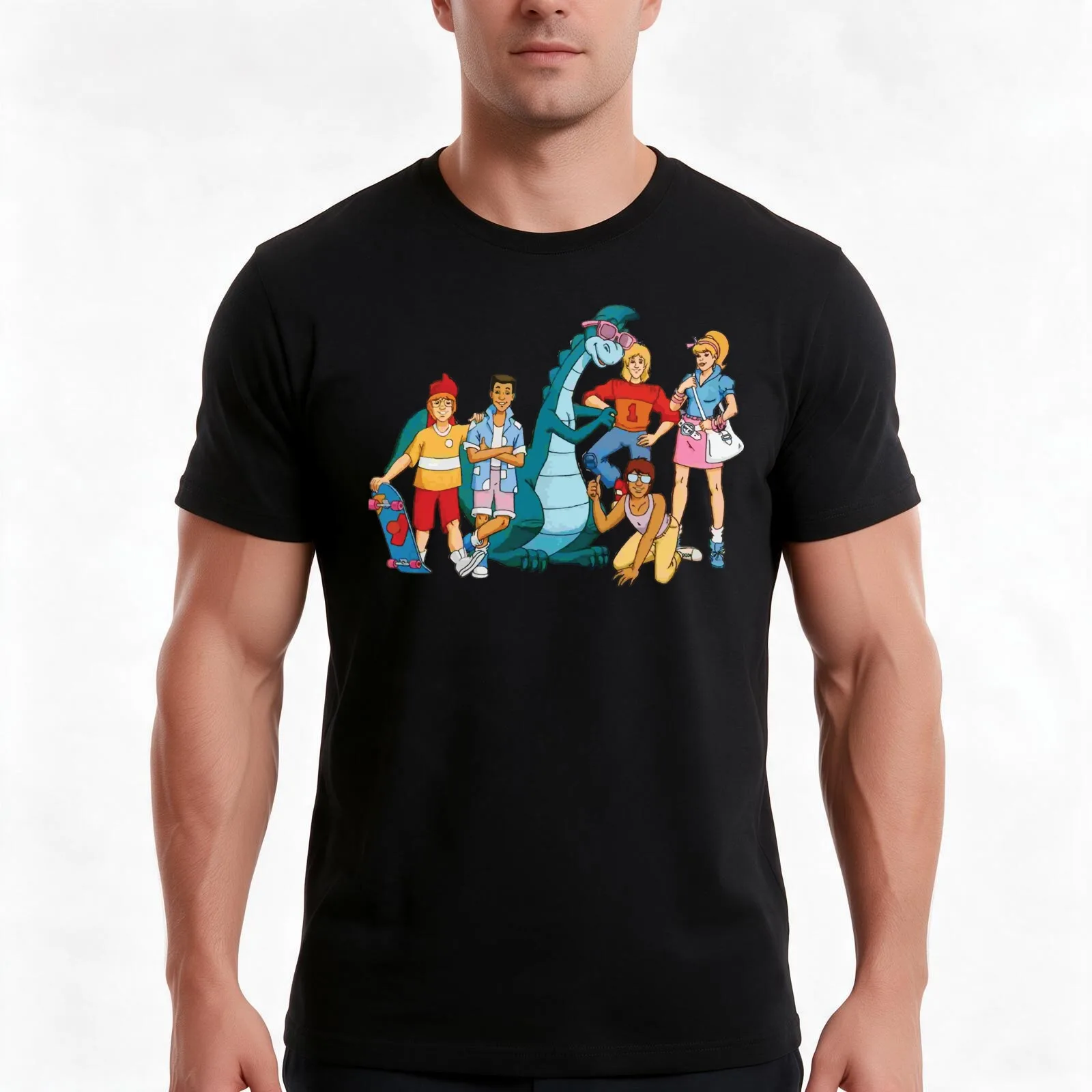 Denver, the Last Dinosaur T-Shirt, Summer Casual Cotton Tee, Oversized Streetwear Tops, Vintage Graphic Print, Unisex Men Women