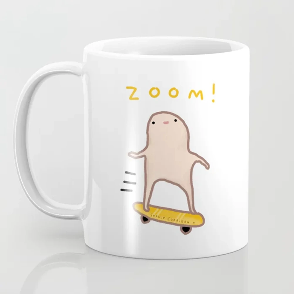 Honest Blob - Zoom! Coffee Mug 11oz Ceramic Coffee mug Office Funny Tea Cup