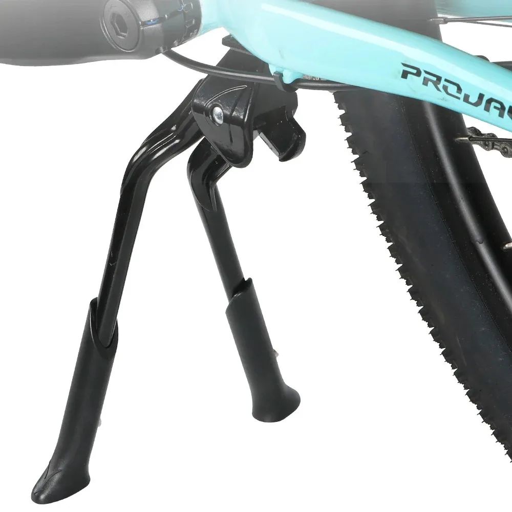 Soporte central ajustable para bicicleta, soporte plegable doble de doble patilla para bicicletas de 16 a 28 pulgadas, eBike, bicicletas infantiles, de carretera y MTB