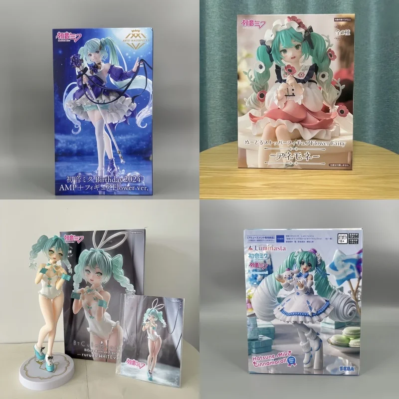 本物のモデルフリュー麺ストッパー初音ミク花の妖精アネモネフィギュアアニメ置物コレクションおもちゃギフト
