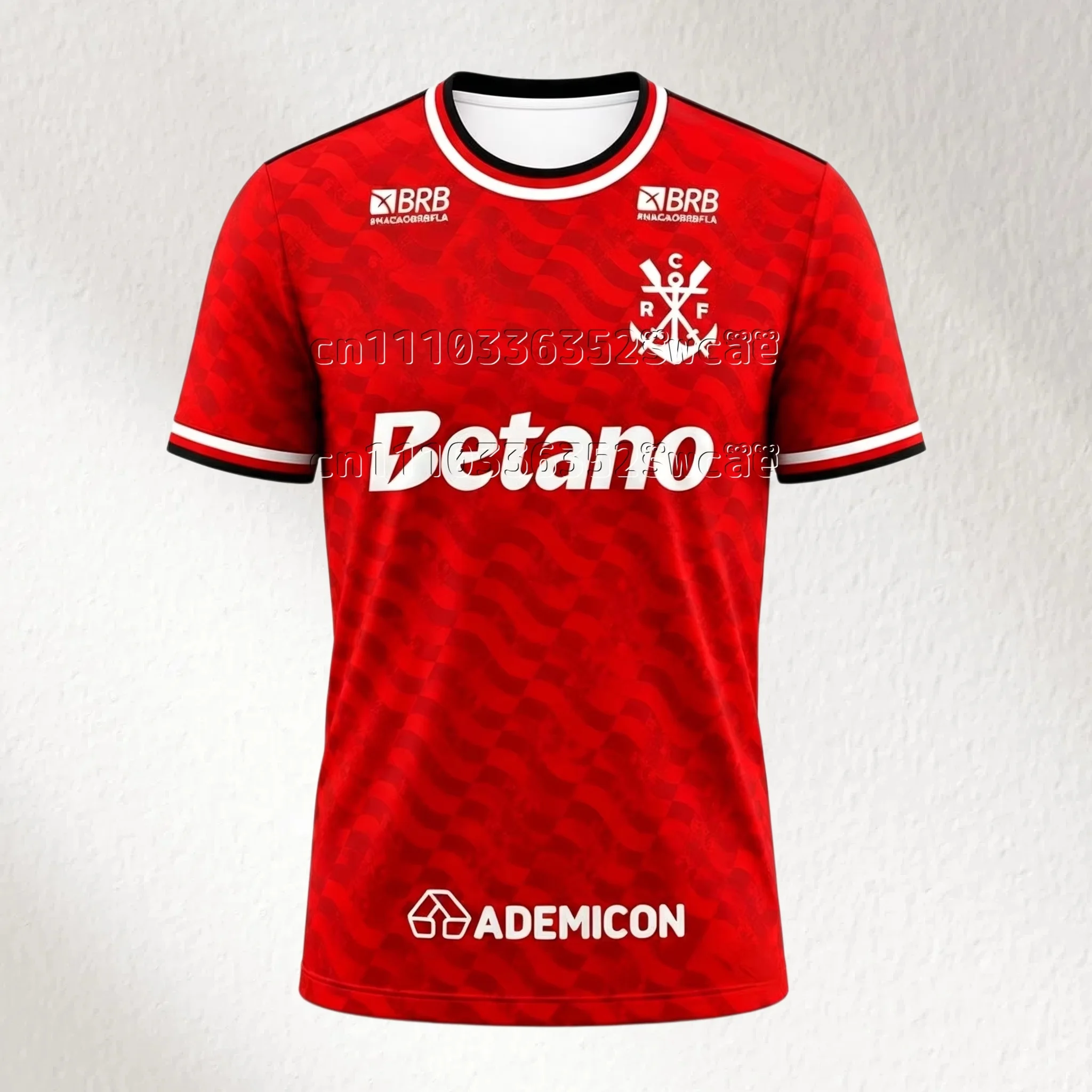 FamilyMatching Neues Flamengo Fußballtrikot für Herren, Sommer-Sportbekleidung für Fußballfans, Modisches T-Shirt, Atmungsaktive Kleidung, Unisex – Detail 4