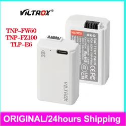 VILTROX TNP-FW50 TNP-FZ100 TLP-E6 TNP-W235 Camera Battery Type-C for Sony A7C/A7M4 Camera For Canon For Fujifilm Camera