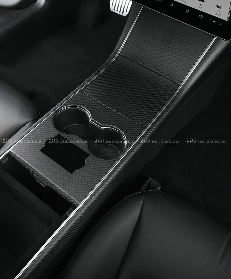 For Tesla Model 3 Center Console Cover (3Pcs) - Minimum 5 Sets to Order, Interior Protection, Anti-Scratch Accessory