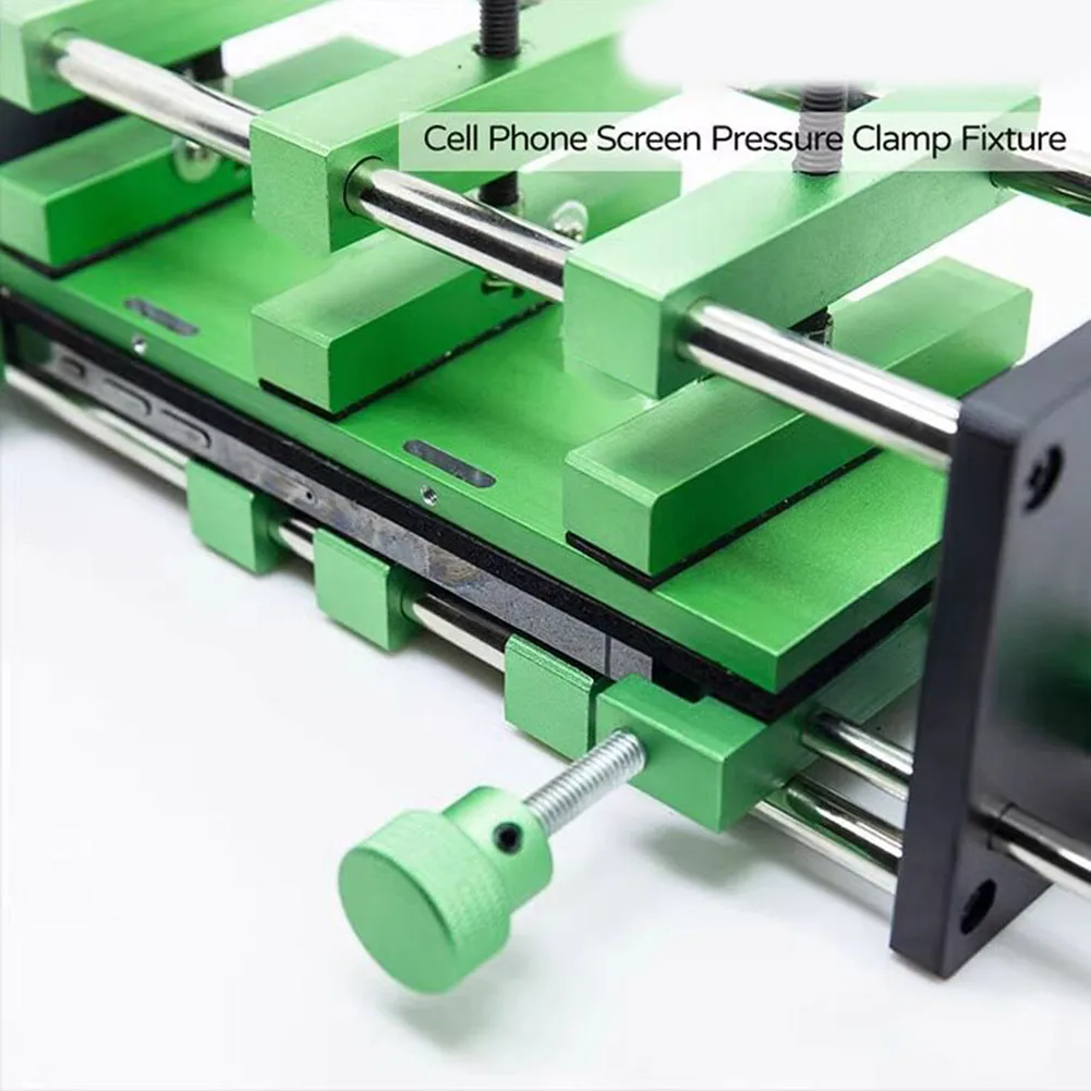 Mobile Device Frame Correction Clamp with Pre Defined Camera Location and Aluminum Construction for Repair Use