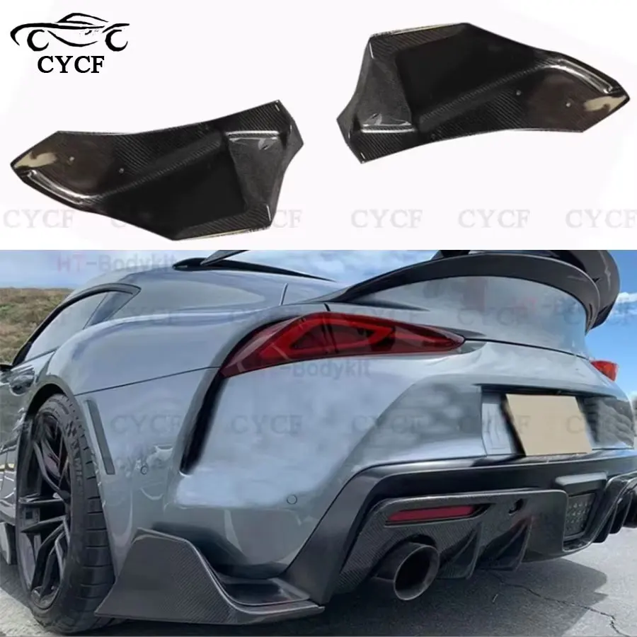 For Toyota GR A90 A91 2019-2022 Supercars Carbon Fiber Rear Bumper Rear Lip Diffuser Splitter Tuning Accessories Car Accessories