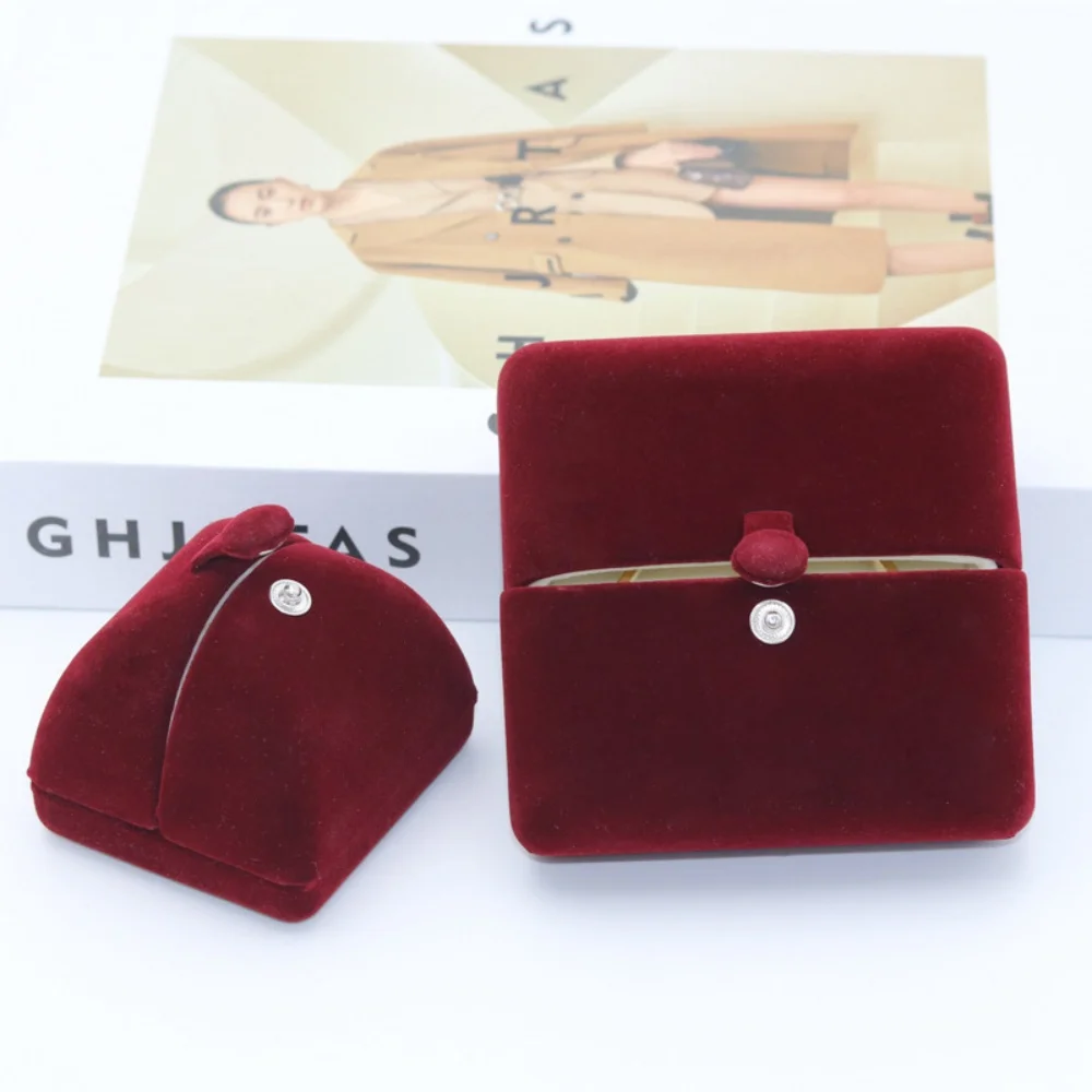 

High-end Velvet Double-opening Jewelry Box Is Suitable For Holding Rings Pendants Earrings Necklaces Bracelets And Jwelry Gift