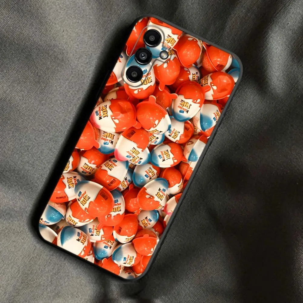 Egg KINDER JOY  Phone Case For Samsung Galaxy A13,A21s,A22,A31,A32,A52,A53,A71,A80,A91 Soft Black Phone Cover