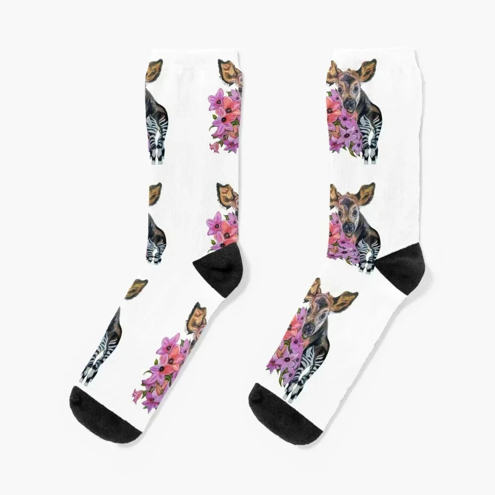 

Baby Okapi Socks kawaii christmas gift christmass gift snow Men's Socks Luxury Women's