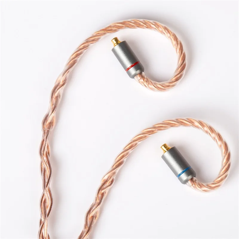 KBEAR Crystal-C 8Core 7N OCC Cable de auriculares mejorado adopting PVC 152 hebras Litz cables auriculares 2,5/3,5/4,4mm enchufe KBEAR Aurora