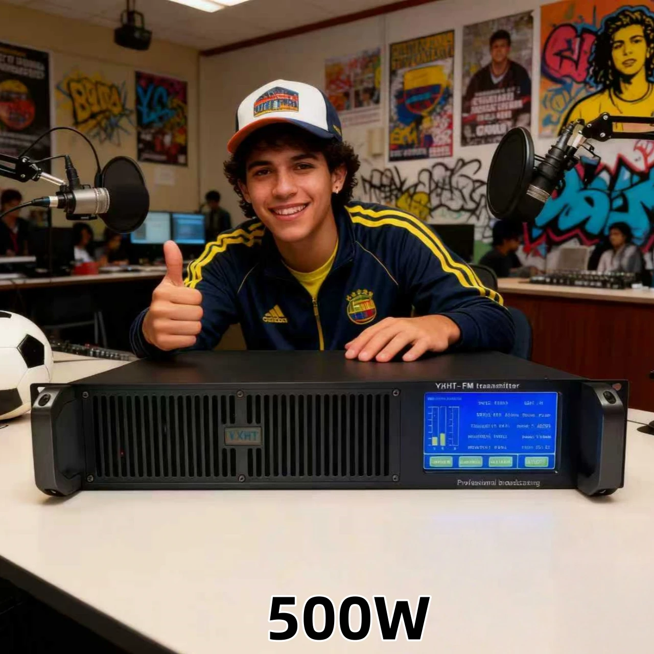 

YXHT-2-500W FM Transmitter - Stable & Durable, Competitive Price, SCA/RDS/MPX Inputs, Community Use