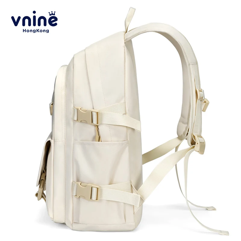 V.NINE High School Student Backpack Bags Korean Style School Bag for Teenager Girls Bookbags Boys School Backpack Large Capacity