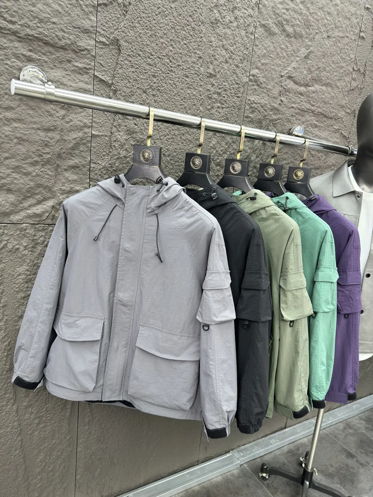 

Svip Мужская уличная спецодежда Jaet Faionable с капюшоном Водонепроницаемое повседневное осеннее пальто для отдыха Pampa & Loose Fit Urban Sle