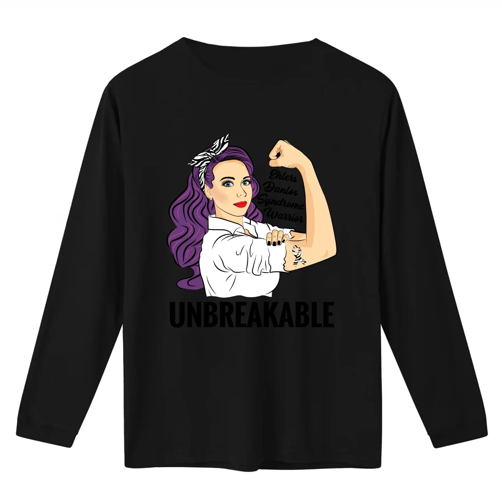 Ehlers Danlos Syndrome EDS Warrior Unbreakable Awareness T-Shirt Summer Casual Cotton Tee Oversized Streetwear Tops