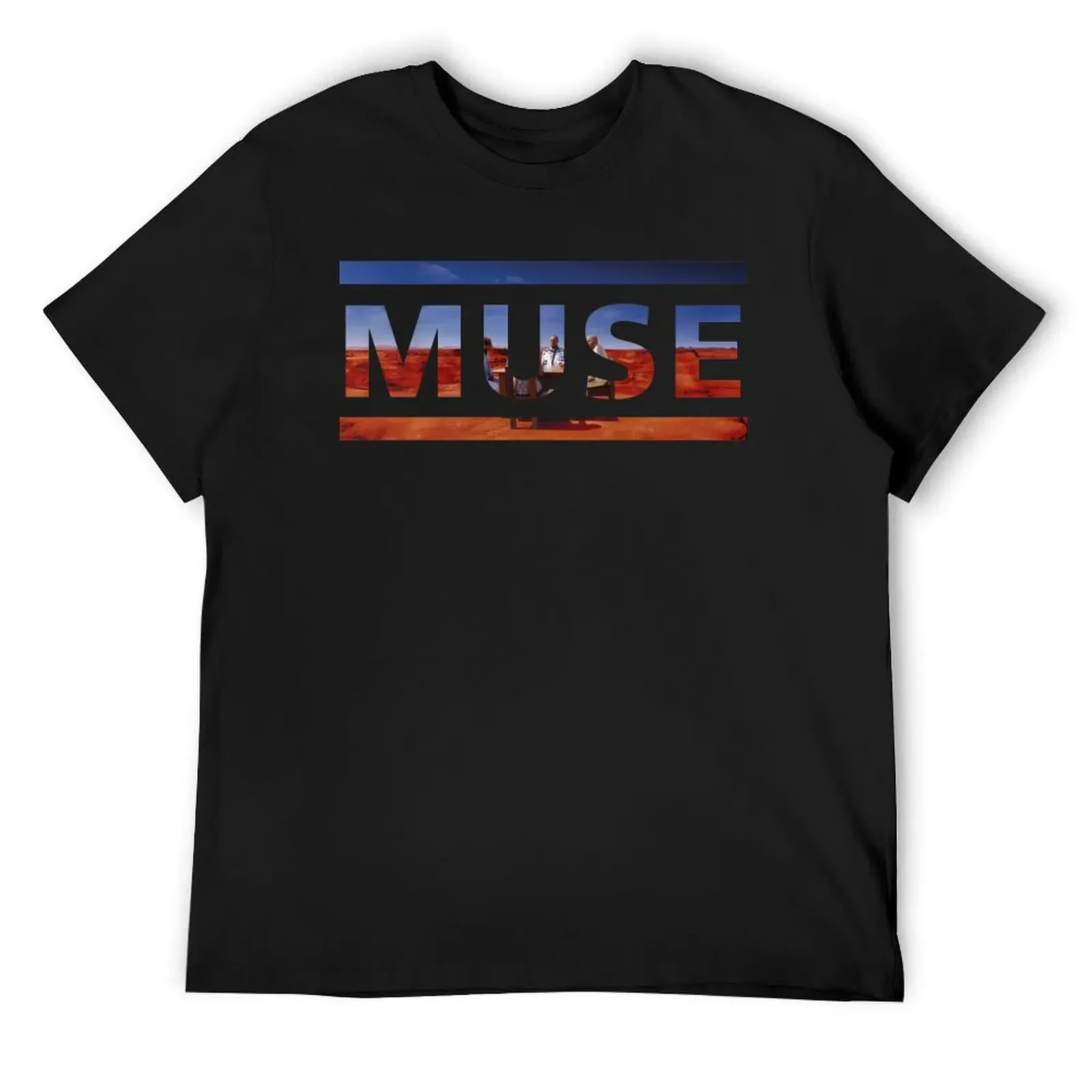 Black Holes And Revelations Muse Cover Logo T-Shirt graphic tee shirt vintage t shirts T-shirts for men cotton