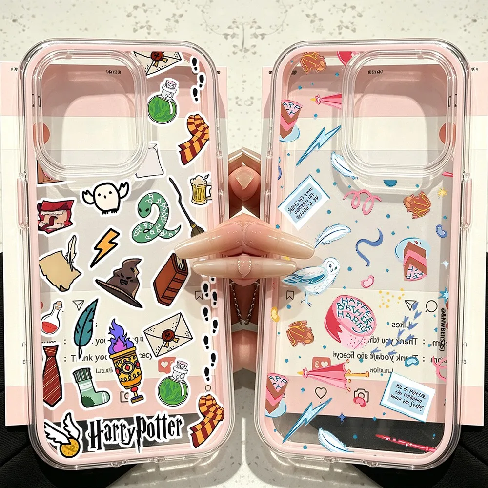 Art Potters Wand Harries Phone Case For iPhone 18 17 16 15 14 13 12 11 Pro Max Plus Air Luxury Transparent Clear Shockproof