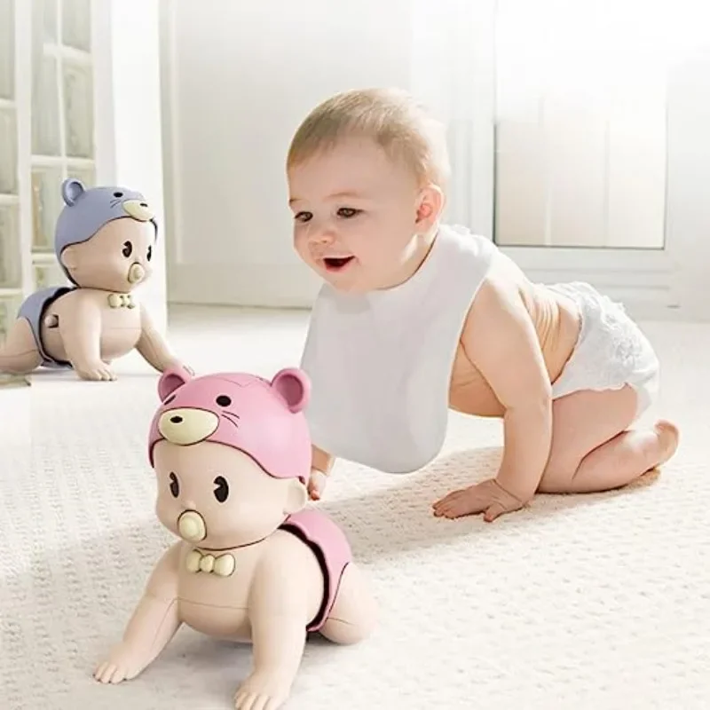 

Baby Electric Crawling Doll with Music Sounds Infant Doll Interactive Toddler Dolls Musical Crawling Doll Educational Toy