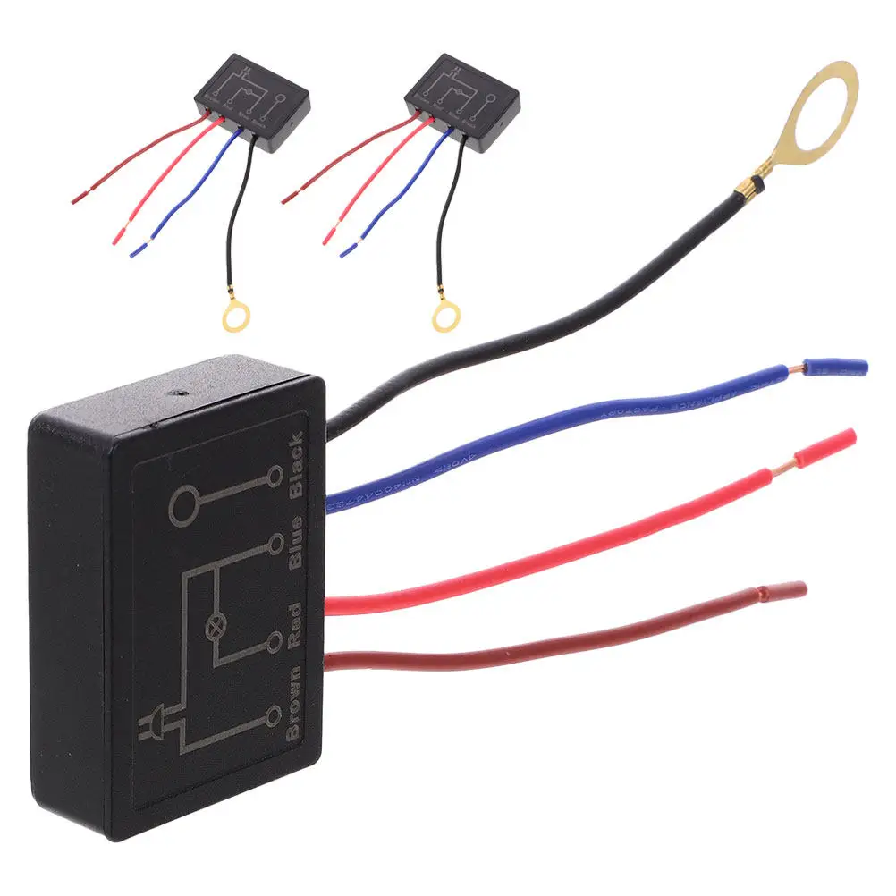 3Pcs Touch Sensitive Lamp Dimmer Switch Four Level Dimming Ideal for Bedside Reading Desk Lamps Compatible with LED Incandescent