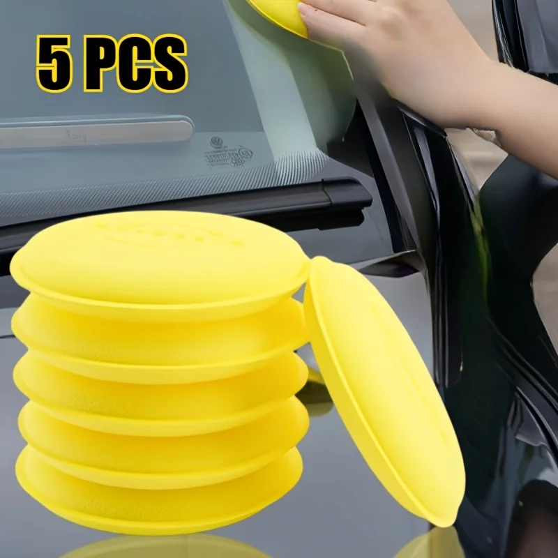 5/8Pcs 3 Inch Flocking Sanding Disc Hook And Loop Backing Buffing Pads Polishing Wheel For Electric Drill Polisher