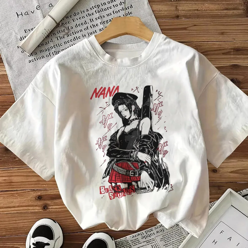 Nana t shirt femme baddie goth manga top tees kawaii baddie japanese emo korean fashion