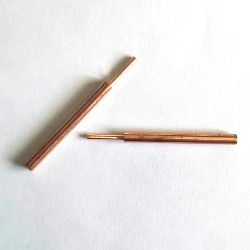 2PCS  3mm aluminum oxide copper electrode head 18650 battery double-headed welding needle spot welding machine accessories