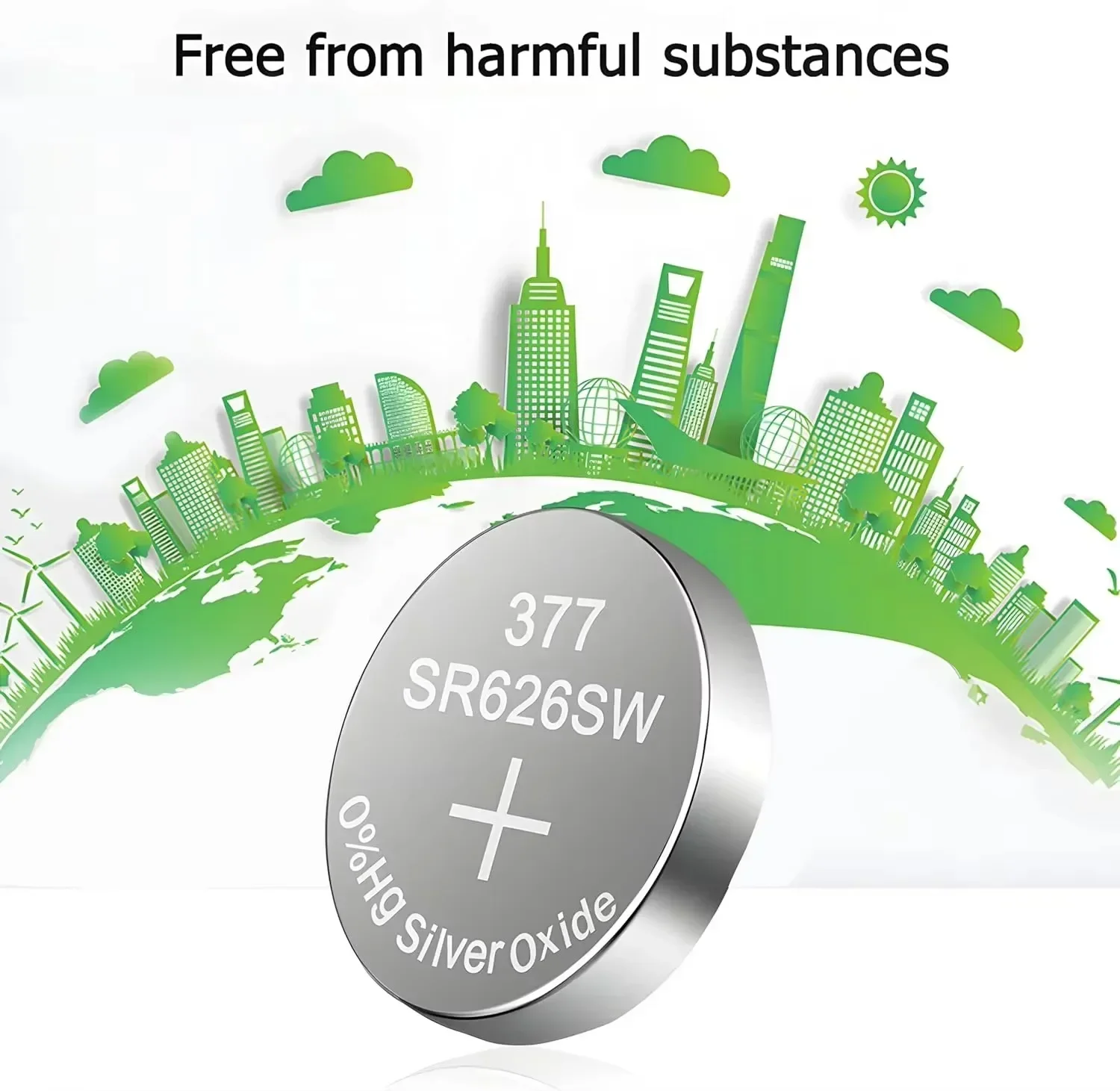 10-100Pcs AG4 SR626SW Watch Battery LR626 SR626 626SW 377A V377 1.5V Button Cell Batteries for Mini Flashlight Toy Thermometer